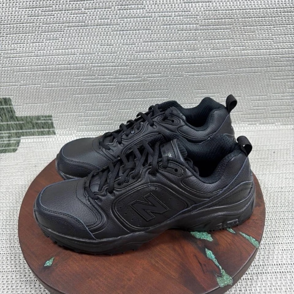 New Balance Shoes Mens Size 10.5 D 623v3 Soft Toe Work Black Leather Sneaker ✅✅